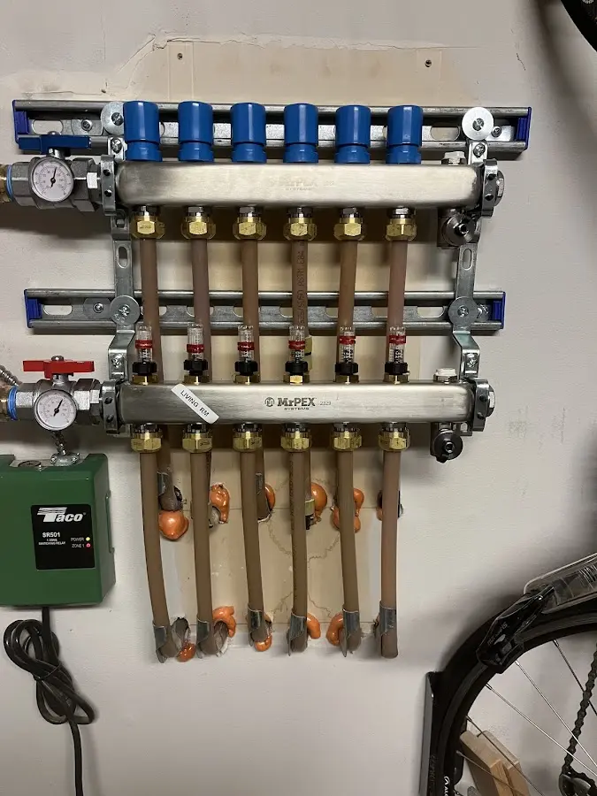 Plumber performing Gas Line Installation at a residential property in Crowley